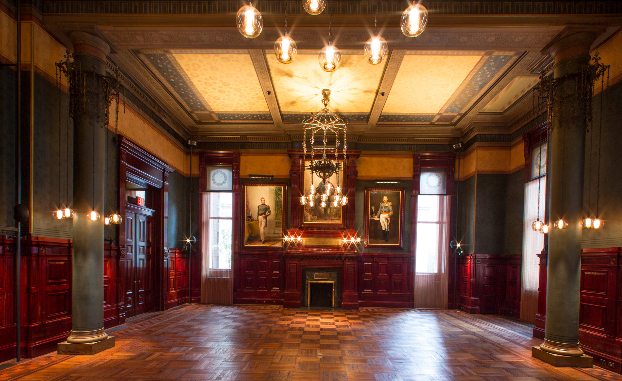The restored Board of Officers Room at the Park Avenue Armory will be used as an intimate art and performance hall.Credit…Fred R. Conrad:The New York Times